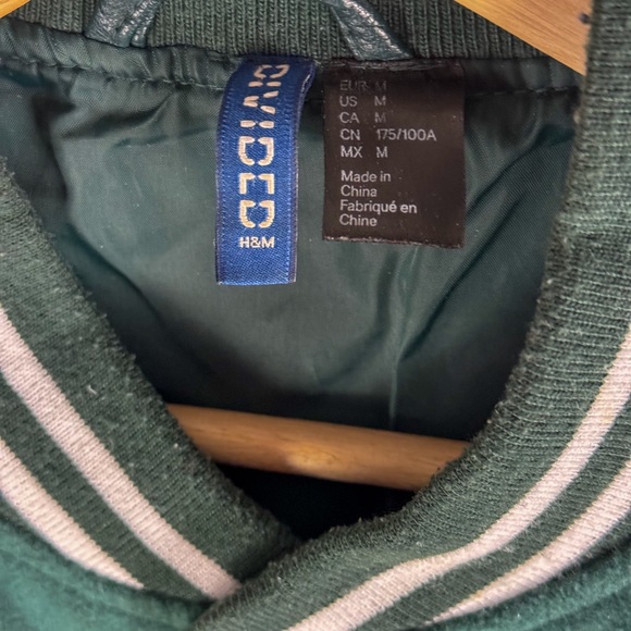 H&M Green Varsity Jacket - Picture 3 of 4